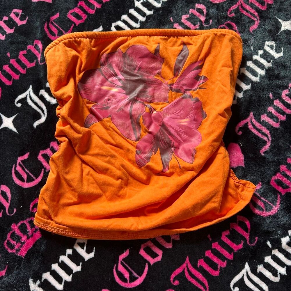 Fashion-nova Women's Orange Crop-top